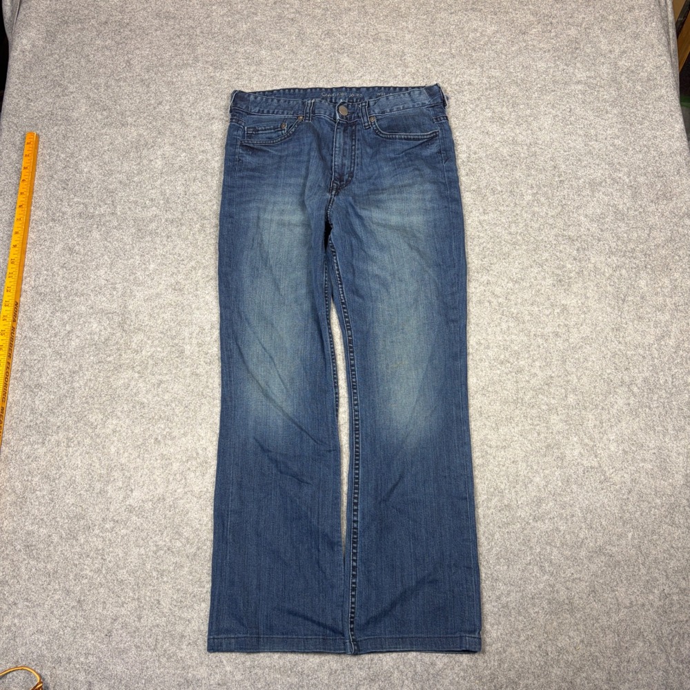 Calvin Klein Jeans Mens 32x30 Modern Boot Cut Blue Denim Medium Wash Jeans